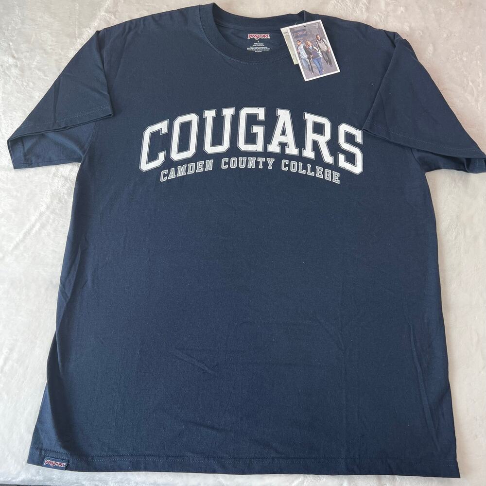 Camden Community College Cougars Jansport T-Shirt Men's size Large NWT